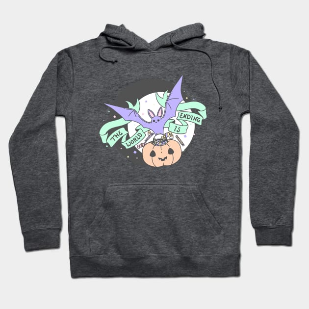 The World Is Ending - Sweet Halloween Series Hoodie by Cosmic Queers